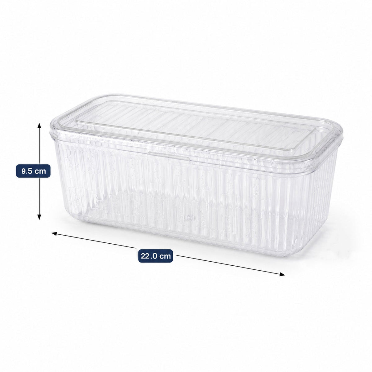 Acrylic Jewellery Storage Box Clear Organizer With 10 Compartments