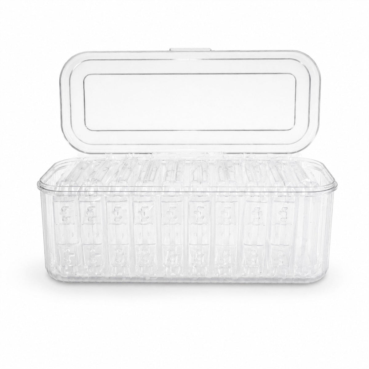 Acrylic Jewellery Storage Box Clear Organizer With 10 Compartments